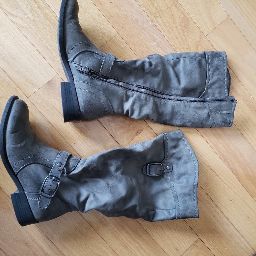 Ladies Western Faux Leather Boots